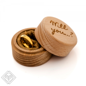 Wooden Ring Box Engagement Ring Proposal Ring Promise Ring